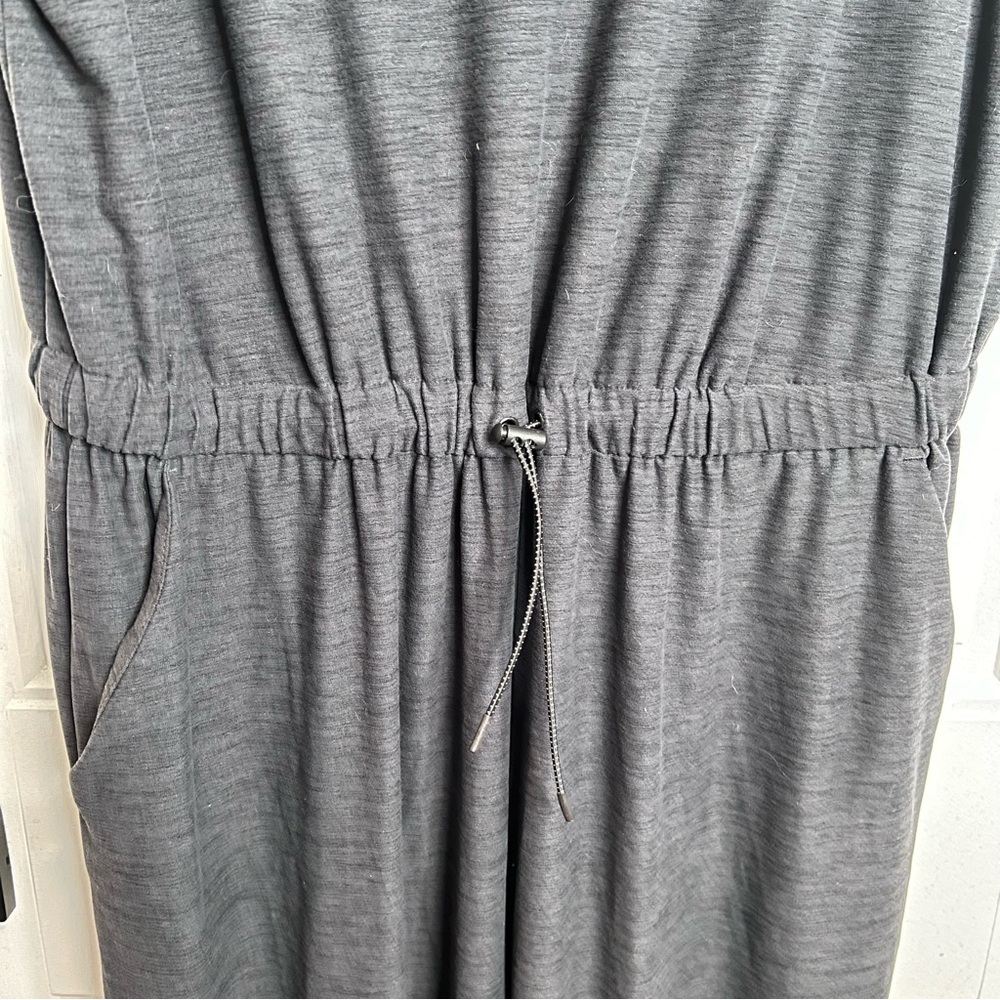 Old Navy Marled Black ‘Breathe On’ Sleeveless Jumpsuit. Size Large. - Picture 6 of 11